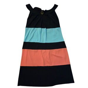 Y2K Enfocus Studio Sheath Dress Sz 6 Sheath Dress Colorblock Retro 70's Inspired